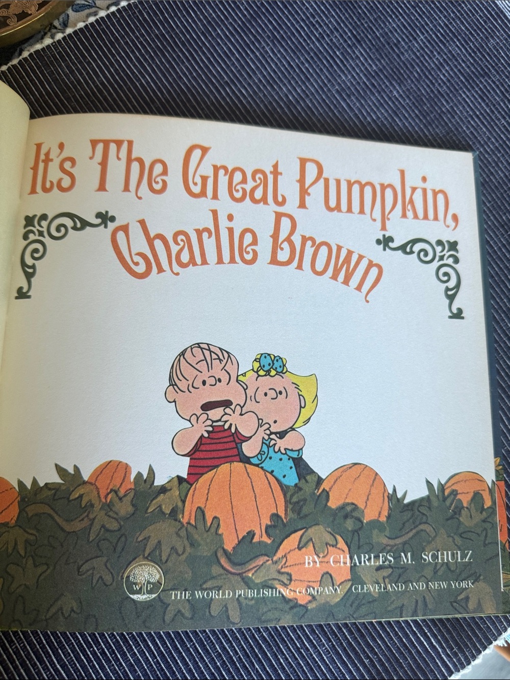 1967 First Edition It's the Great Pumpkin, Charlie Brown Hardcover SCHULZ - Picture 4 of 12